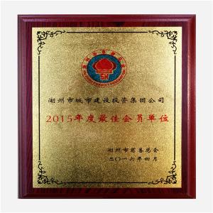 市慈善總會(huì)2015年度最佳會(huì)員單位