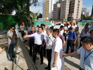 市委副書記、政法委書記陳浩一行視察一院改擴(kuò)建項目